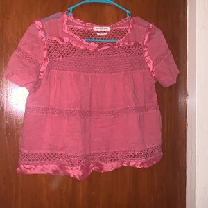 Elegant Isabel Marant Etoile SZ 34 Pink COLE Tunic Top